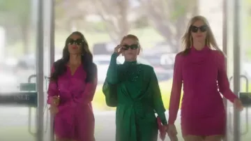 Runaway The Label Akio Shirt Dress worn by Window's Club as seen in My Life Is Murder (S04E07)