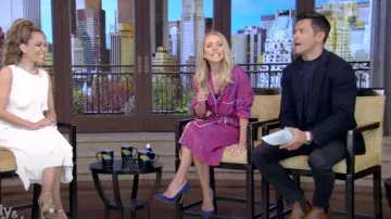 Gucci GG-Chain Metallic-Leather Sandals worn by Sunny Hostin as seen in LIVE with Kelly and Mark on May 30, 2024