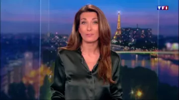 The necklace worn by Anne-Claire Coudray in TF1's Le Journal de 20 heures