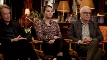 Chemise boutonnée en jacquard ondulé Missoni portée par Selena Gomez vue dans Good Morning America le 4 juin 2024