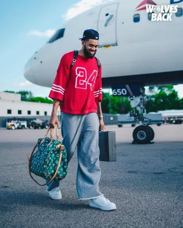 Nike Air Force 1 Low 'White' worn by Karl-Anthony Towns on the Instagram account @leaguefits