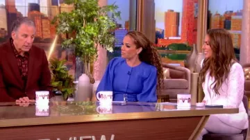 Zimmermann Natura Floral Lace Blazer worn by Alyssa Farah as seen in The View on June 4, 2024