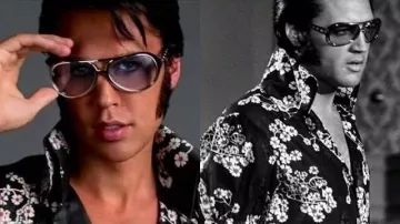 Elvis Presley Outfits: Flower shirt worn by Elvis rehearsing at the International Hotel, August 4, 1970