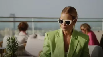 Fendi O'Lock 52MM Rectangular Sunglasses worn by Caroline Stanbury as seen in The Real Housewives of Dubai (S02E01)