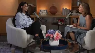 Alaia Mesh Mary Jane Ballerina Flats worn by Ashley Graham as seen in Today on  June 5, 2024