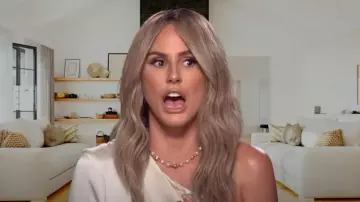 Simkhai Alice Satin One-Shoulder Top worn by Keltie Knight as seen in Tamron Hall Show on May 29, 2024