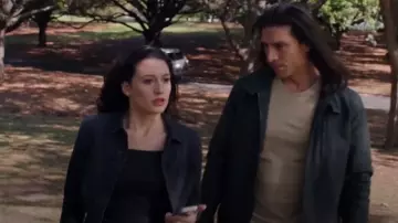 L'Agence Janelle Slim Jacket worn by Cassie Perez (Ashley Reyes) as seen in Walker (S04E10)