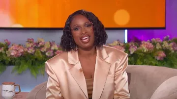 Alice + Olivia Shan Cropped Blazer worn by Jennifer Hudson as seen in The Jennifer Hudson Show on May 13, 2024