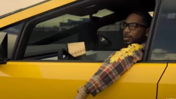 Chrome Hearts Black Square 'Splat' Glasses worn by Key Glock in Key Glock - The Greatest (Official Video)