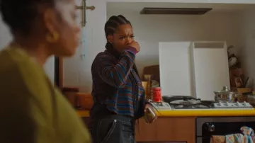 Levi's Royce Rugby Top worn by Diana Jenkins (Cristale De'abreu) as seen in Queenie (S01E01)