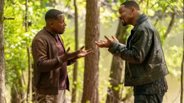 Outfits from Bad Boys: Ride or Die: Brown jacket worn by Martin Lawrence as of Marcus Burnett