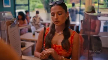 Miaou Paloma Elsesser Ginger Dress worn by Cassandra Stone (Elisha Applebaum) as seen in Queenie (S01E08)