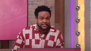 Honor the Gift A Force Of Change Crochet Shirt worn by Jawn Murray as seen in Sherri on  May 31, 2024