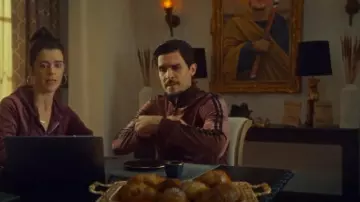Inc Velour Sweatshirt Track Jacket worn by Giorgio (Josh Segarra) as seen in The Big Door Prize (S02E07)