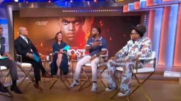 Earthling VIP Poetic Lust Jeans worn by Michael Rainey Jr. as seen in Good Morning America on  June 7, 2024