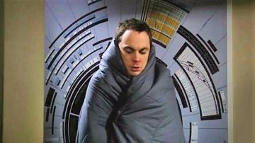 The poster of the charter of the electromagnetic spectrum of Sheldon Cooper (Jim Parsons) in The Big Bang Theory S01E07