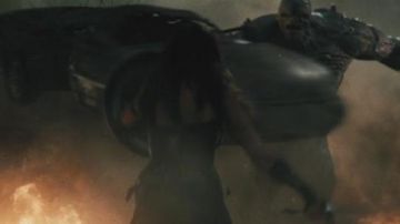 The chevrolet that Doom throws WonderWoman (Gal Gadot) in Batman vs Superman