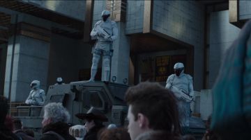 An authentic rifle FN F2000 Peacemaker of Panem in Hunger Games