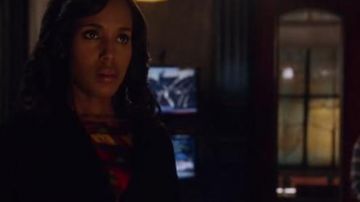 La tunique Escada d'Olivia Pope (Kerry Washington) dans Scandal S5E19