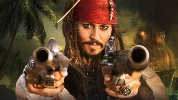 La pistola de Jack Sparrow (Johnny Depp) en Piratas del Caribe: El secreto del cofre maldito