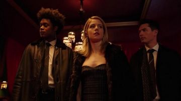 Vestido a cuadros Felicity Smoack (Emily Bett Rickards) en flecha