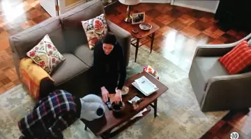 le coussin qu'offre brian finch pour l'anniversaire de rebecca  dans limitless