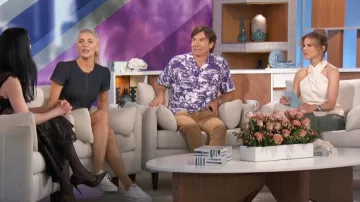 Gitman Purple Aloha Shirt worn by Jerry O'Connell as seen in The Talk on  June 7, 2024