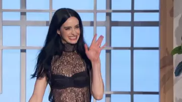 Dolce & Gabbana Satin Balconette Bra worn by Krysten Ritter as seen in The Talk on  June 7, 2024