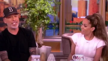 Giambattista Valli Mixed Stitch Midi Sweater Dress worn by Sunny Hostin as seen in The View on  June 10, 2024