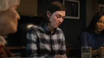 Rails Lennox Plaid Denim Shirt worn by Eli Stabler (Nicky Torchia) as seen in Law & Order: Organized Crime (S04E13)