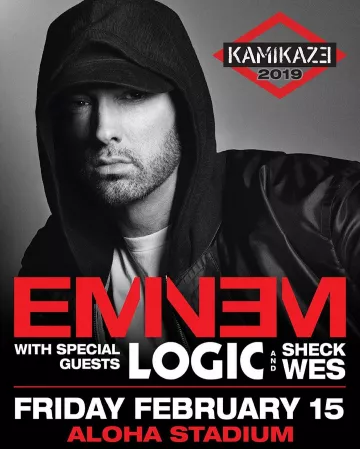 Emineo Outfits: Black Hoodie Bomber Jacket worn for 2019 Kamikaze promotional cover