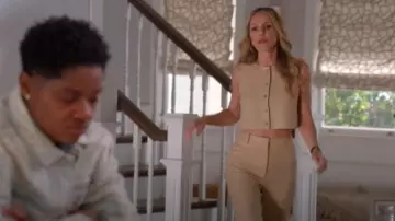 Sezane Giovanni Trousers worn by Laura Fine-Baker (Monet Mazur) as seen in All American (S06E11)