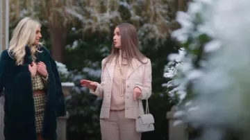 Chanel Tweed Pattern Blazer worn by Rasa Badonaviciute as seen in Buying London (S01E05)