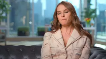 Chanel Tweed Blazer worn by Rasa Badonaviciute as seen in Buying London (S01E07)