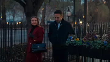 Chanel Coco Handle Chevron Flap Bag worn by Rasa Badonaviciute as seen in Buying London (S01E07)
