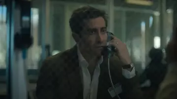 Presumed Innocent Wardrobe: Jake Gyllenhaal is wearing a vintage rectangular watch to play Rusty Sabich in season 1
