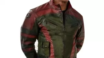 Red One Wardrobe: Dwayne Johnson is wearing leather jacket to play Callum Drift in the movie