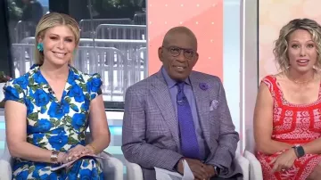 Filosofía Di Lorenzo Serafini Vestido midi floral usado por Jill Martin visto en Today el 12 de junio de 2024