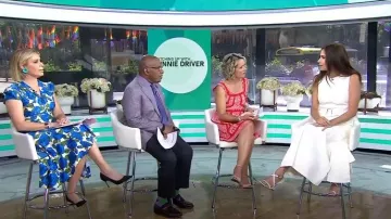 Robe Anthropologie Emma portée par Dylan Dreyer telle que vue dans Today le 12 juin 2024