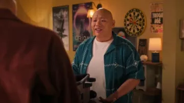 Abercrombie & Fitch Men's Green and Blue Shirt worn by Reginald Baskin (Jacob Batalon) as seen in Reginald the Vampire (S02E05)