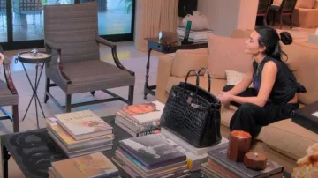 Hermes Croc Tote Bag worn by Kim Kardashian as seen in The Kardashians (S05E04)