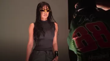 Balenciaga Fennec Sunglasses worn by Kim Kardashian as seen in The Kardashians (S05E04)