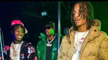 Gafas de sol Rick Owens Black Flat-Top 'Documenta' usadas por Rob49 en 2Rare - C4 (ft. Rob49 & Skilla Baby) [Video musical oficial]