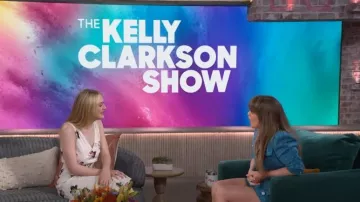 Floral-print Sable Midi Dress worn by Dakota Fanning as seen in The Kelly Clarkson Show on June 5, 2024