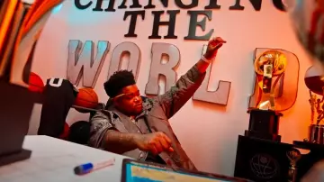 Dior Olive Green Oblique-Paneled Hooded Parka worn by BossMan Dlow in BossMan Dlow - SportsCenter (Official Video)