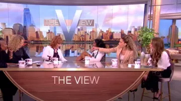 Generation Love Medina Lace Skirt worn by Alyssa Farah as seen in The View on June 12, 2024