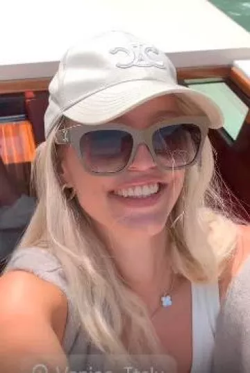 Van Cleef & Arpels Vintage Alhambra Necklace worn by  Leonie Hanne on her  Instagram Story on June 11, 2024