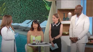 Alice + Olivia Wynell Dress worn by Natalie Morales as seen in The Talk on  June 13, 2024