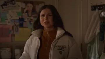 Prada Padded Wool And Cashmere Jacket worn by Ashley Fitzpatrick (Zoe Whitford) as seen in Power Book II: Ghost (S04E01)