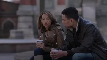 IRO Ashville Leather Jacket worn by Lauren (Paige Hurd) as seen in Power Book II: Ghost (S04E01)